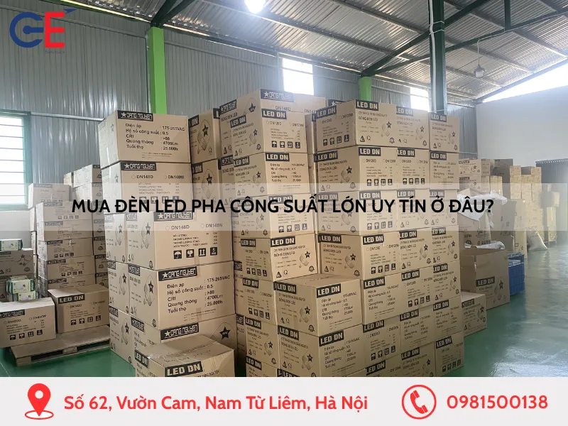 Mua đèn led pha công suất lớn uy tín ở đâu